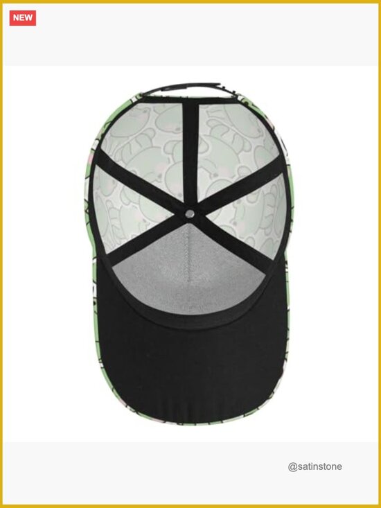 Frog Print Baseball Cap with Adjustable Closure Outdoor Sun Hat main image 2